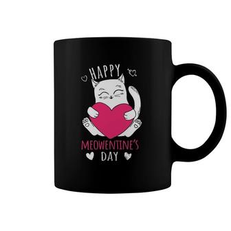 Cute Cat Valentine's Day Outfit For Women Or Girls Kitty Coffee Mug | Mazezy