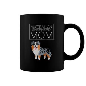 Cute Dog Mom Australian Shepherd Working Canine Lover Raglan Baseball Tee Coffee Mug | Mazezy