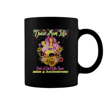 Cute Funny Casual Dachshund Lover Doxie Mom Life Party Gift Coffee Mug | Mazezy