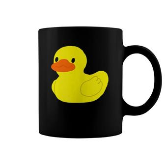 Cute Little Yellow Rubber Ducky Duck Graphic Coffee Mug | Mazezy