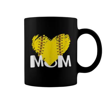 Cute Mom Softball For Proud Pitchers Mama Aunt Coffee Mug | Mazezy