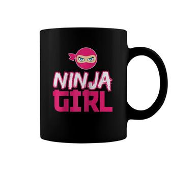 Cute Ninja Girl Ninja Fighter Funny Gift Raglan Baseball Tee Coffee Mug | Mazezy