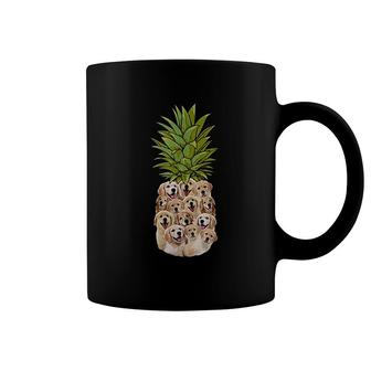 Cute Pineapple Golden Retriever Gift Coffee Mug | Mazezy