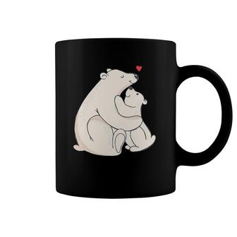 Cute Polar Bear Mama & Baby Cub Love & Gift G999983 Ver2 Coffee Mug | Mazezy