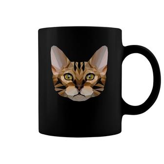 Cute Polygonal Cat Lover Kitten Coffee Mug | Mazezy