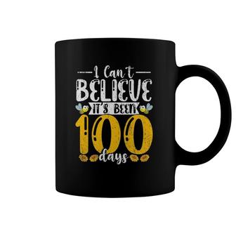 Cute Sunflowers Bee I Can't Believe It's Been 100 Days Of School Coffee Mug | Mazezy