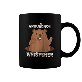 Cute The Groundhog Whisperer Funny Animal Trainer Day Gift Coffee Mug | Mazezy