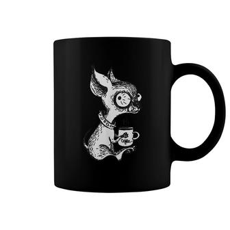 Cute Unique Chihuahua And Coffee Art Coffee Mug | Mazezy
