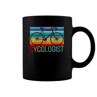 Cycologist Men Women Bicycle Tee Gift Funny Bicycling Coffee Mug | Mazezy