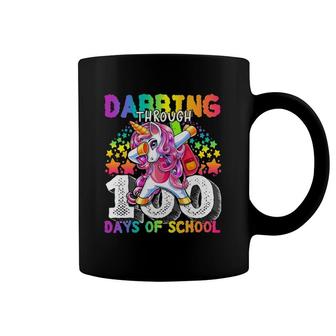 Dabbing Through 100 Days Of School Dabbing Unicorn Girls Coffee Mug | Mazezy