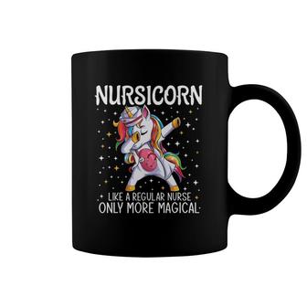 Dabbing Unicorn Nursicorn Funny Nurse Gift Women Men Cna Rn Coffee Mug | Mazezy