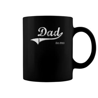 Dad Est 2013 Daddy Established Since 2013 Father's Day Gift Coffee Mug | Mazezy
