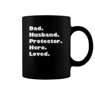 Dad Husband Protector Hero Loved Coffee Mug | Mazezy