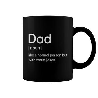 Dad Like A Normal Person But With Worst Jokes Coffee Mug | Mazezy