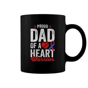 Dad Of A Heart Warrior Chd Congenital Heart Defect Awareness Coffee Mug | Mazezy