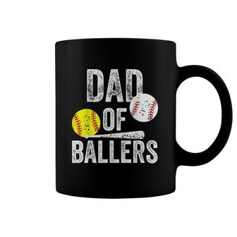 Dad Of Ballers Funny Baseball Coffee Mug | Mazezy