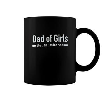Dad Of Girls Outnumbered Coffee Mug | Mazezy