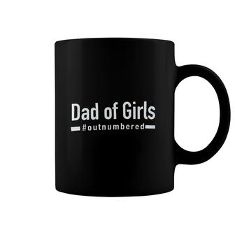 Dad Of Girls Outnumbered Coffee Mug | Mazezy