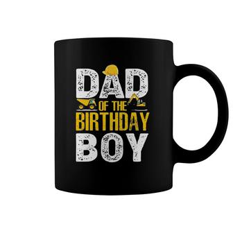 Dad Of The Bday Boy Construction Bday Party Hat Men Coffee Mug | Mazezy DE