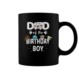 Dad Of The Birthday Boy Dog Lover Party Puppy Theme Coffee Mug | Mazezy