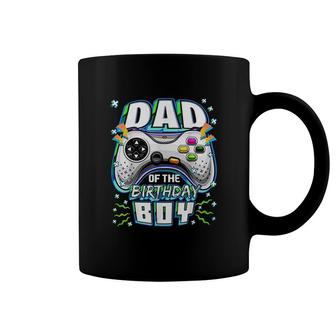 Dad Of The Birthday Boy Matching Video Gamer Birthday Party Coffee Mug - Seseable