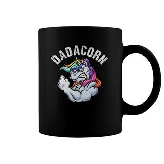 Dadacorn Muscle Unicorn Dad Baby Father's Day Gift Coffee Mug | Mazezy