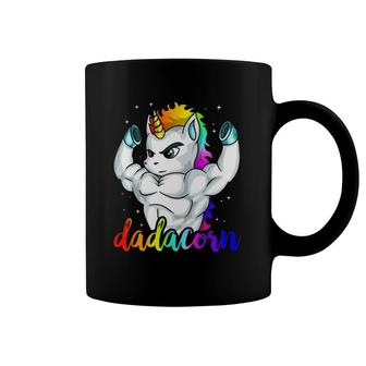 Dadacorn Unicorn Daddy Muscle Unique Family Gift Coffee Mug | Mazezy