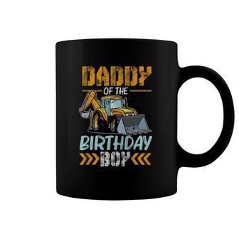 Daddy Of The Birthday Boy Construction Excavator Coffee Mug | Mazezy