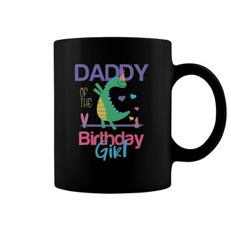 Daddy Of The Birthday Girl Dinosaur Theme Matching Family Coffee Mug | Mazezy