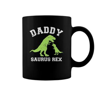 Daddy Saurus Rex Dinosaur Father's Day Gift For Dad Coffee Mug | Mazezy