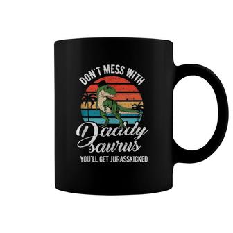 Daddysaurus Rex Dinosaur Daddyrex Father's Day Dino Dad Coffee Mug | Mazezy
