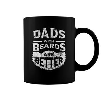 Dads With Beards Are Better Distressed Coffee Mug | Mazezy