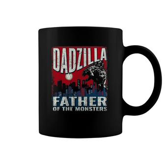 Dadzilla Father Of The Monsters - Dad Vintage Distressed Coffee Mug | Mazezy