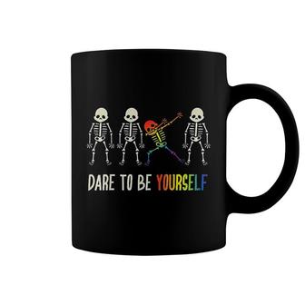 Dare To Be Yourself Cute Lgbt Pride Coffee Mug | Mazezy
