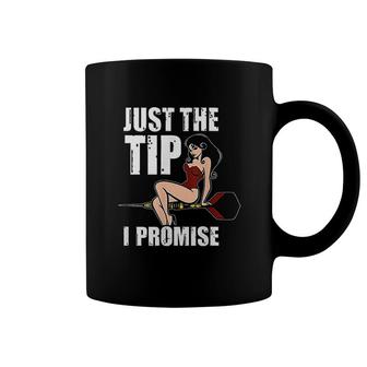 Darts Funny Just The Tip I Promise Coffee Mug | Mazezy