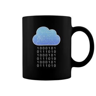 Data Analytics Cloud Data Rain Binary Gift For Developer Coffee Mug | Mazezy