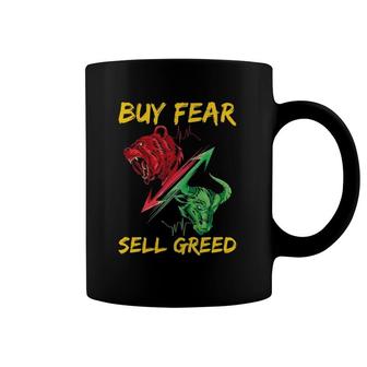 Day Trading Stock Market - Buy Fear Sell Greed Day Trader Coffee Mug | Mazezy