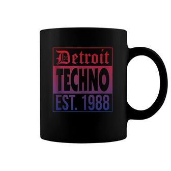 Detroit Techno Established 1988 Edm Rave Coffee Mug | Mazezy