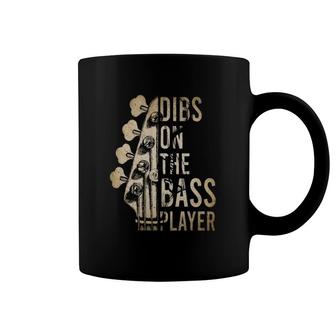 Dibs Of The Bass Player Vintage Couples Coffee Mug | Mazezy