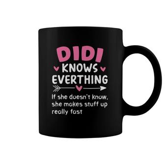 Didi Knows Everything Vintage Mother's Day Grandma Coffee Mug | Mazezy