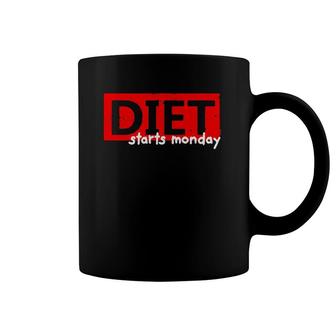 Diet Starts Monday Dieting Coffee Mug | Mazezy