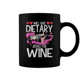 Dietitian Will Give Dietary Advice For Wine Vegan Ketogenic Coffee Mug | Mazezy