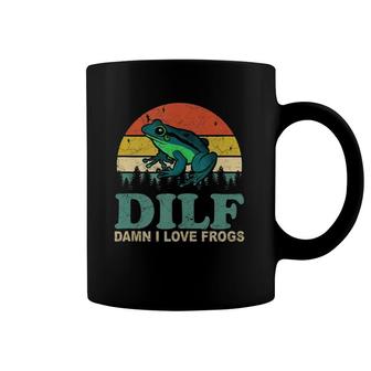 Dilf-Damn I Love Frogs Funny Saying Frog-Amphibian Lovers Tank Top Coffee Mug | Mazezy