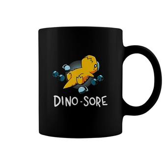 Dino Sore Funny Dinosaur Workout Gym Fitness Lifting Tank Top Coffee Mug | Mazezy