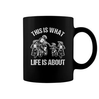 Dirt Bike Dad Motocross Motorcycle Biker Father Kids Gift Coffee Mug | Mazezy