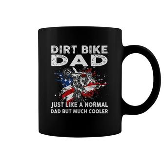 Dirt Bike Motocross Dirt Bike Dad Us Flag Coffee Mug | Mazezy