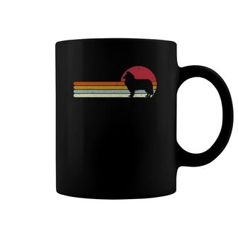 Distressed Sheltie Collie Sunset For Dog Owners Coffee Mug | Mazezy