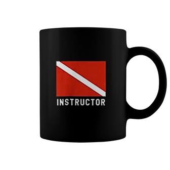 Divers Flag Double Sided Scuba Diving Instructor Coffee Mug | Mazezy