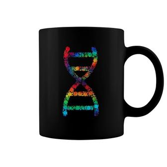 Dna Helix Tie Dye Science Researcher Tie Dyed Groovy Coffee Mug | Mazezy