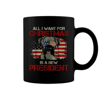 Dog All I Want For Christmas Is New President Coffee Mug | Mazezy
